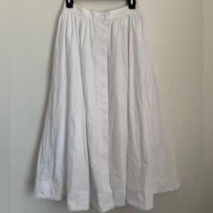 Zara Crisp White A-Line Skirt